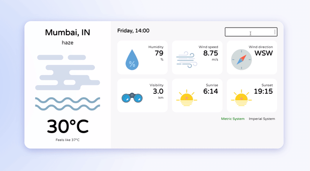 Picture of Weather app Landing Page